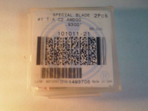 Specail blade 2 pc # 1 t-a c2 am200 .9300 allied spade drill insert for sale