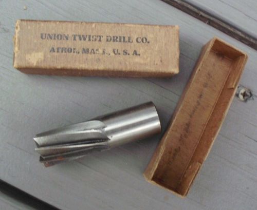 UNION TWIST DRILL Spiral Cut End Mill 3/4&#034; R HS 79 Right Shank - COLLECTIBLE!