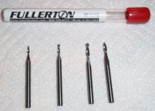 Machinist tools 4 mix  1/16 straight &amp; ball carbide endmills fullertons usa new for sale