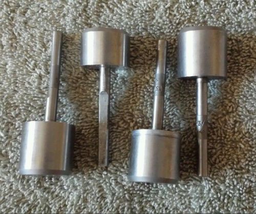 13/16&#034; Counterbore Pilots w/ 3/16&#034; Shank, Lot of 4,  lightly used