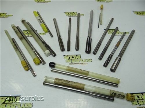 Nice lot of 15 hss reamers 1/8&#034; to 9/16&#034; yankee for sale