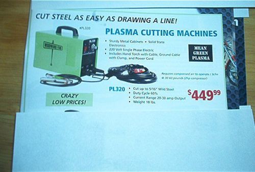 Woodward fab plasma cutter #pl320 mean green plasma nib for sale