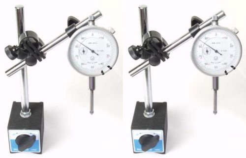 SPECIAL PRICE 2 NEW MAGNETIC BASE WITH 0-1&#034; INDICATOR SETS