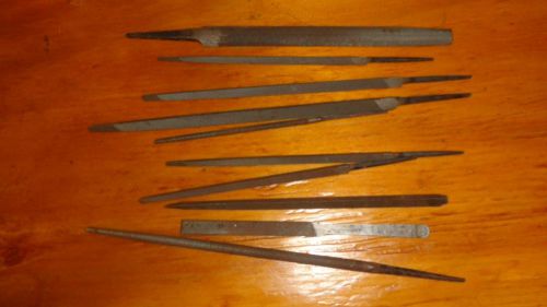 LOT OF 10 small mixed MISC. MACHINIST FILES