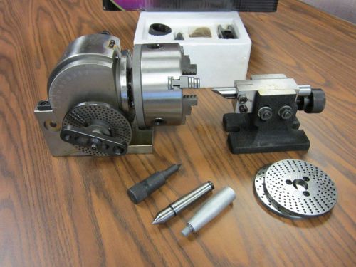 BS-1 Precision Dividing Head With 6&#034; 3-jaw Chuck &amp; Tailstock, part#: BS-1,-new