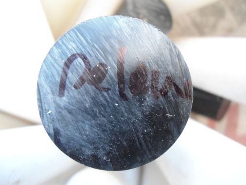 Black Delrin Plastic Round Rod 1 1/2 diameter x10 1/4 inch long