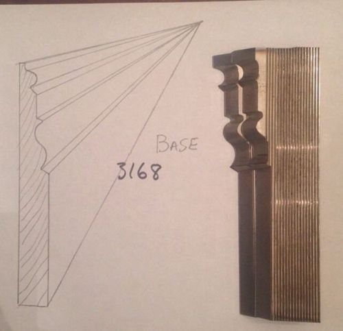 Lot 3168 Base Moulding Weinig / WKW Corrugated Knives Shaper Moulder