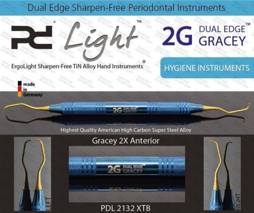 Double Gracey 2G Anterior Scandette, ErgoLight Dental Sharpen Free Instrument