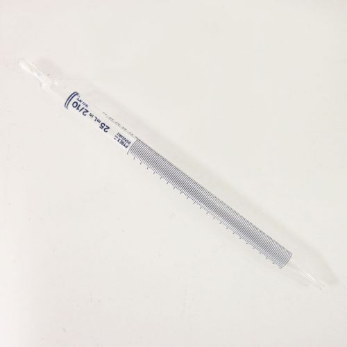 100 new corning pyrex 7077b-25 td pipettes 25ml in 2/10 pipet pippette glass for sale