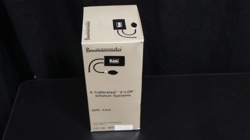 Baumanometer 1820 Calibrated V-LOK Inflation System Adult 25-35cm ~ Box of 6
