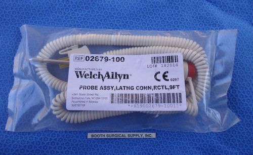 Welch allyn #02679-100 9&#039; rectal probe for #678/679 suretemp thermometers --new for sale
