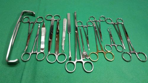 Set spay instruments forceps scissors veterinary pack for sale