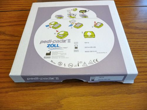 New zoll pedi-padz ii aed child cpr defibrillator electrode pads - exp 5/2014 for sale
