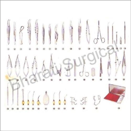 New ss ophthalmic cataract eye surgery set instruments forceps sets 47 pieces cl for sale