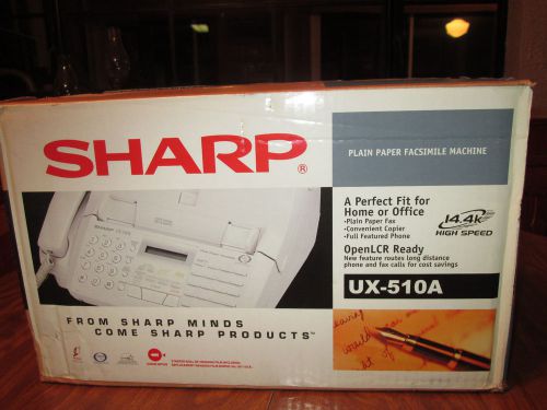 SHARP FAX  MACHINE COPIER UX-510A WITH SAMPLE IMAGING  FILM( NEW OLD STOCK )
