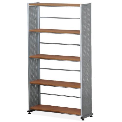 MLN995MEC Bookcase 5-Shelf, 31-1/4&#034;x11&#034;x58&#034;, Medium Cherry