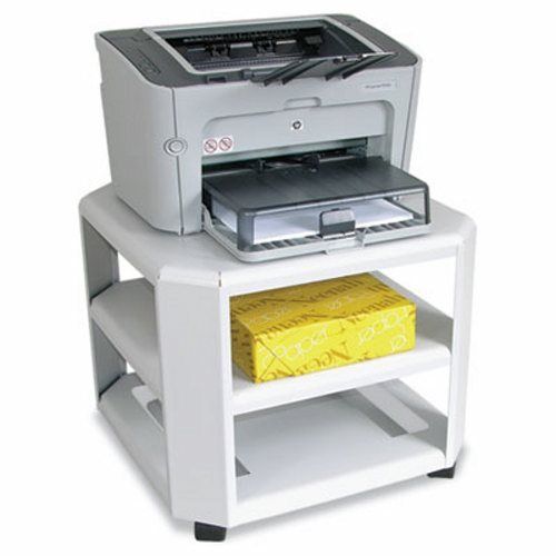 Master Mobile Printer Stand, 3-Shelf, Platinum (MAT24060)