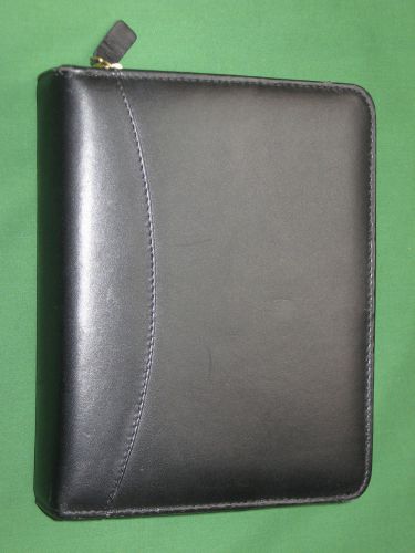 Compact ~1.25&#034;~ full-grain leather franklin covey planner binder organizer 3524 for sale