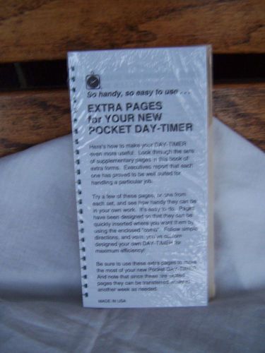 DAY-TIMER~EXTRA PAGES FOR POCKET DAY-TIMER~UNOPENED