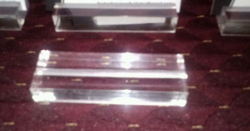 Lot of 10 Business Card Holder Display- Clear Acrylic- One of a kind on Ebay