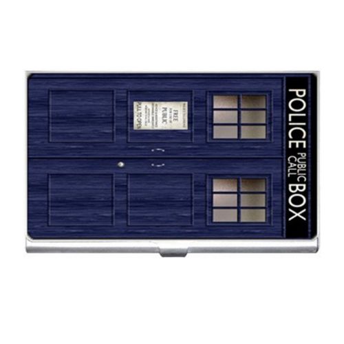 Tardis Dr Who Police Call Box Business Name Credit ID Card Holder Free Shipping