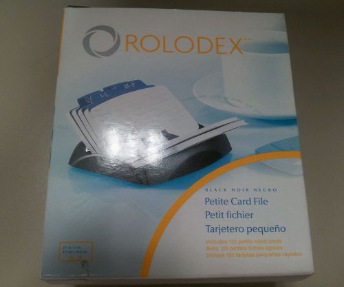 Rolodex Open Tray Card File Holds 250 Cards Black