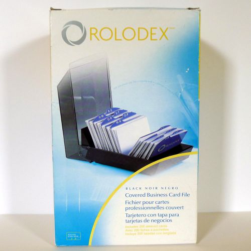 NEW Rolodex 67208 Rolodex Covered Tray Business Card File