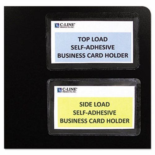 C-line Self-Adhesive Business Card Holders, Side Load, 10 per Pack (CLI70238)