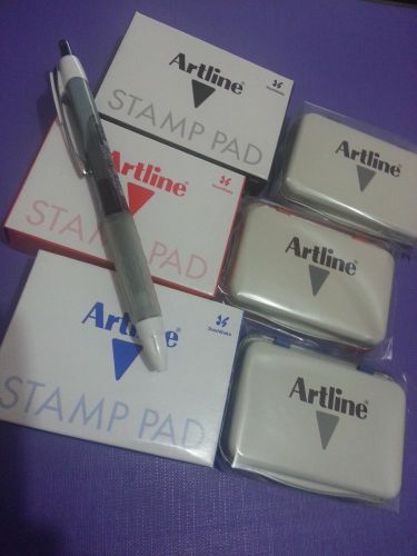 1 x  Artline Stamp Pad BLACK ink 6cm x 8cm EHJ-1 Size #00 * Crazy Sales