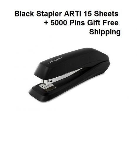 Black Stapler ARTI 15 Sheets + 5000 Pins Gift Free Shipping *NewTop*