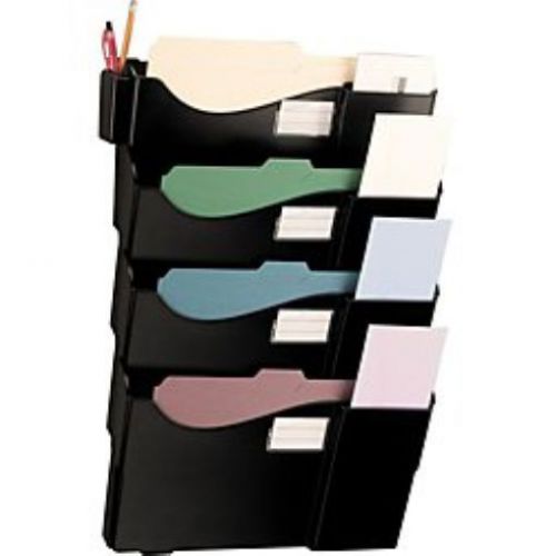 Office Depot(R) Brand Wall 4 Pockets  Letter Size/Legal Size  Black