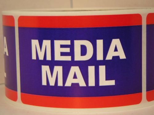 Media Mail USPS 2x3 Stickers Shipping Mailing Labels (50 labels)