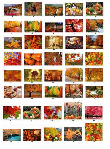 30 square stickers envelope seals favor tags fall autumn buy 3 get 1 free (f1) for sale