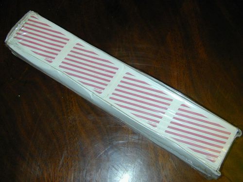 500 temp badge temporary labels 6032 self adhesive red 100 bar 2&#034;x3&#034;name tag new for sale