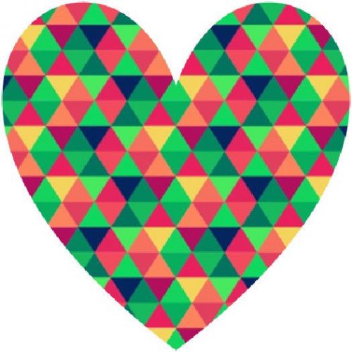 30 Custom Mosaic Heart Personalized Address Labels