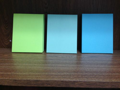12 Scratch Pads of blue,Aqua and brite green.(4 of Each )