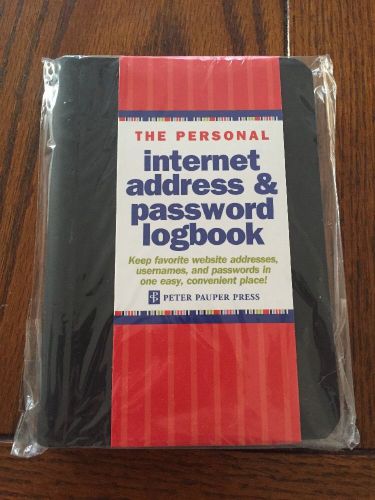 Code Personal Internet Address Password Log Book Red Black Usernames Name Pen