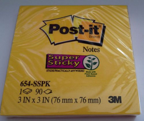 Post-it super sticky note 90 count yellow