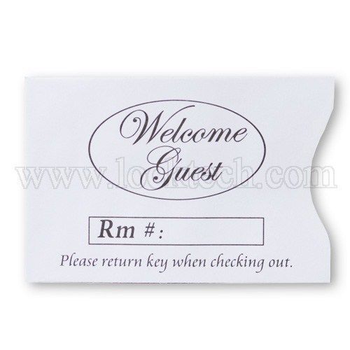 Welcome Guest Generic Hotel Keycard Envelopes - Case of 500