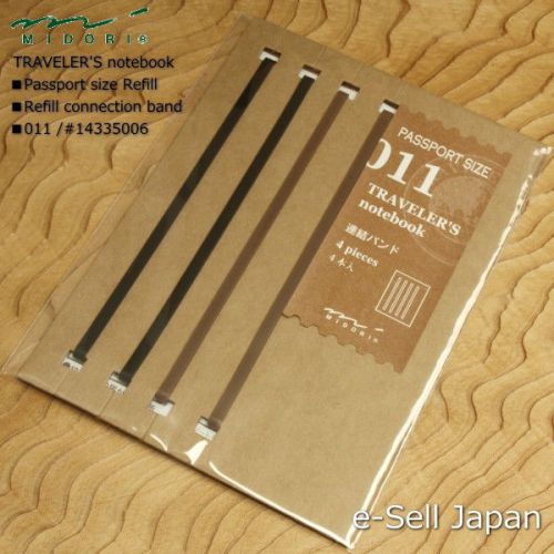 Midori traveler&#039;s notebook passport size refill / rubber band 011 #14335006 for sale