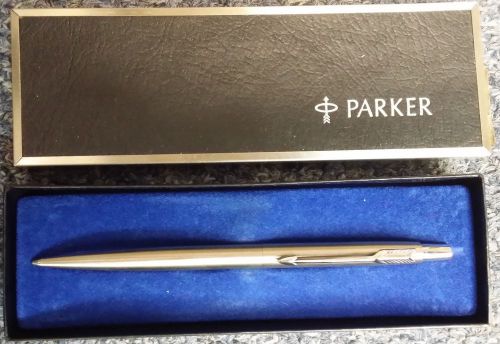 NOS Parker Classic Flighter Ball Point Pen Stainless 6-526-3 ballpoint