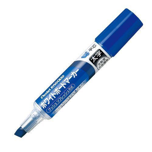 Pentel Nokkuru bold whiteboard marker flat core blue [10 sets] EMWL6W-C