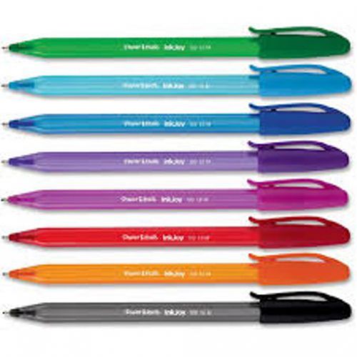 Paper Mate INKJOY 8 ASSORTED Colors Revolutionary PENS -Added Pens Ship FREE