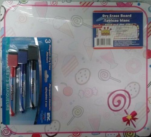 Candy Whiteboard with Eraser and Pens