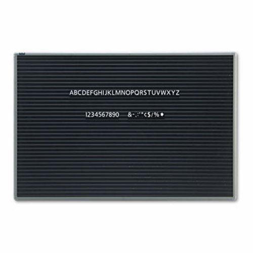 Magnetic Wall Mount Letter Board, 36 x 24, Black, Aluminum Frame (QRT903M)
