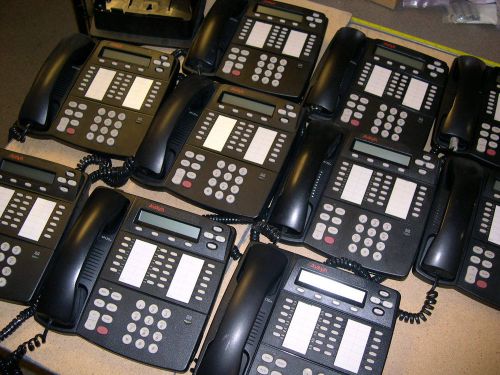 LOT of 12 Avaya Office 4412D+ PHONES with Handsets 108199050 USED CONDITION