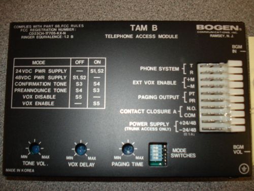 NEW Bogen TAMB Telephone Adapter Module TAM B Paging Interface Access