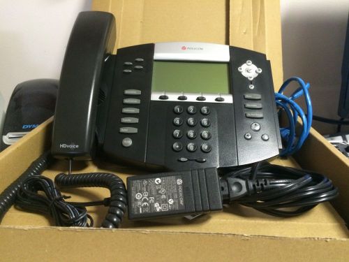 Polycom SoundPoint IP550 VoIP SIP Business Telephone With Power Supply