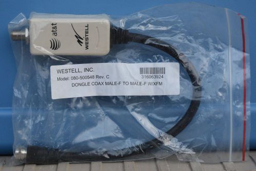 Westell Dongle - Coax Male F to Male F W/XFM