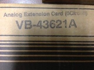 Panasonic VB-43621A, 8 Port Analog Card for Panasonic DBS, VB-43621